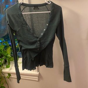 Green long sleeve top from Urban Outfitters